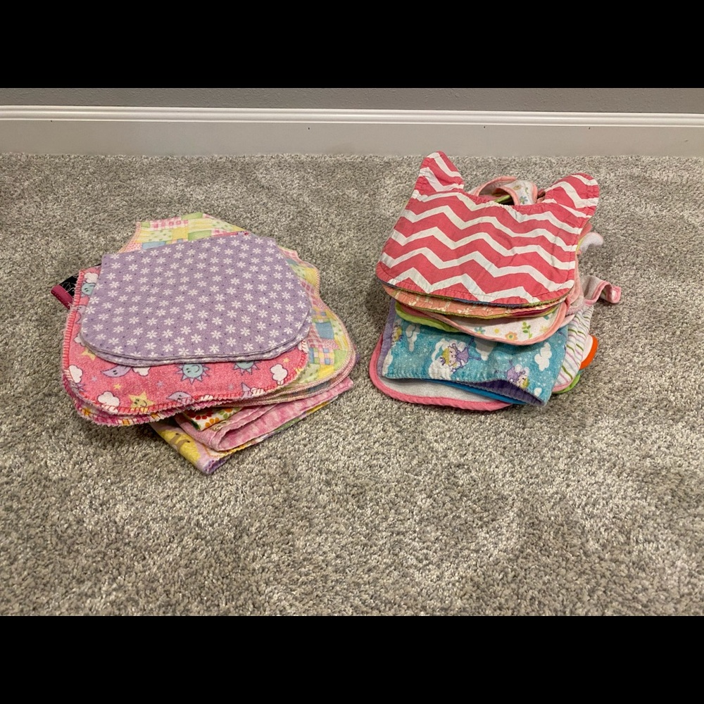 Bibs and burp rags